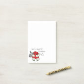 Niedlicher Cartoon Post-it Klebezettel (Auf Schreibtisch)