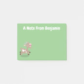 Niedlicher Cartoon Post-it Klebezettel (Vorderseite)