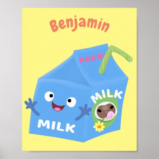 Niedlicher Cartoon Poster (Vorne)