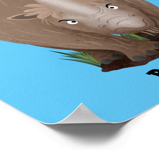 Niedlicher Cartoon Poster (Ecke)