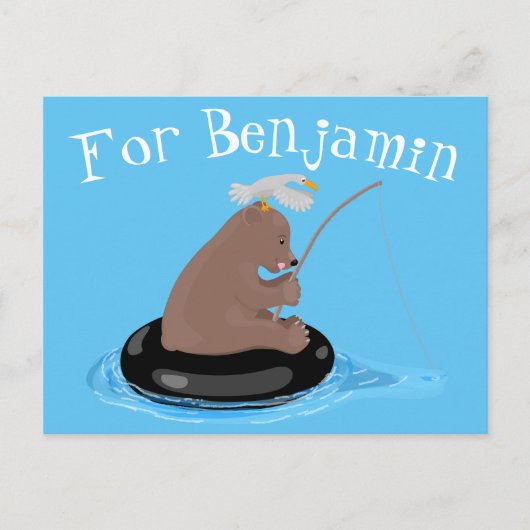 Niedlicher Cartoon Postkarte (Vorderseite)