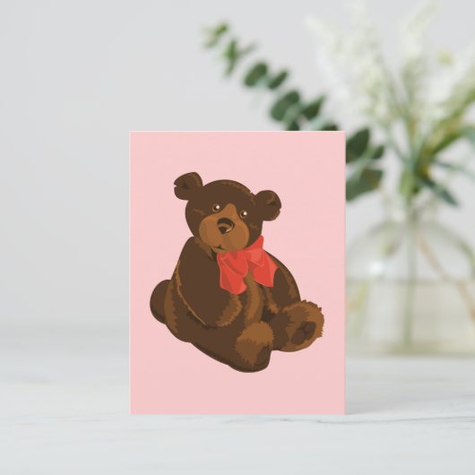 Niedlicher Cartoon Postkarte (Stehend Vorderseite)