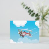 Niedlicher Cartoon Postkarte (Stehend Vorderseite)