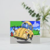 Niedlicher Cartoon Postkarte (Stehend Vorderseite)