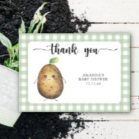 Niedlicher Cartoon Potato Babydusche Danke