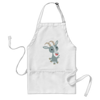Niedlicher Cartoon Prancing Goat Cooking Schürze