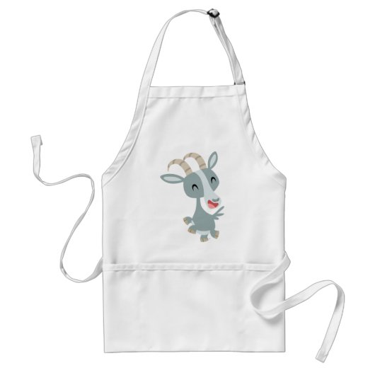 Niedlicher Cartoon Prancing Goat Cooking Schürze (Vorne)