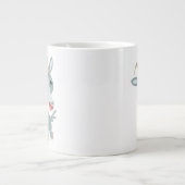 Niedlicher Cartoon Prancing Goat Jumbo Tasse (Vorderseite)
