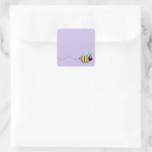 Niedlicher Cartoon Quadratischer Aufkleber (Tasche)