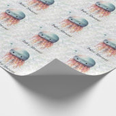 Niedlicher Cartoon Quallen Bläschen Neutral Baby D Geschenkpapier (Ecke)