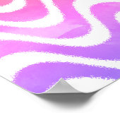 Niedlicher Cartoon Quallen im farbenfrohen Ozean Poster (Ecke)