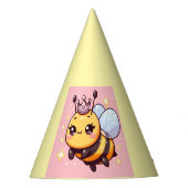 Niedlicher Cartoon Queen Bee Partyhütchen (Vorderseite)