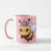 Niedlicher Cartoon Queen Bee Tasse (Links)