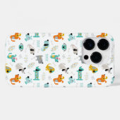 Niedlicher Cartoon Quirky Dog Spielerisches iPhone Case-Mate iPhone Hülle (Rückseite (Horizontal))