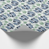 Niedlicher Cartoon Raccoon Forest Animal Geschenkpapier (Ecke)