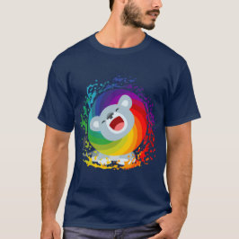 Niedlicher Cartoon Rainbow White Lion T - Shirt