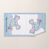 Niedlicher Cartoon Ratte Maus Neujahr 2020 Symbol Badhandtuch Set (Handtuch)