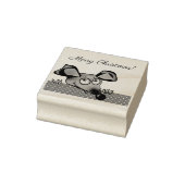 Niedlicher Cartoon Ratte Maus Neujahr 2020 Symbol Gummistempel (Stempel)