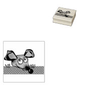 Niedlicher Cartoon Ratte Maus Neujahr 2020 Symbol Gummistempel (Stempel)