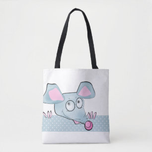 Niedlicher Cartoon Ratte Maus Neujahr 2020 Symbol Tasche