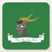 Niedlicher Cartoon Rechteckiger Pappuntersetzer (Vorderseite)