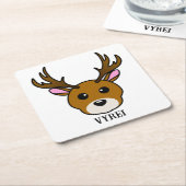 Niedlicher Cartoon Rechteckiger Pappuntersetzer (angewinkelt)