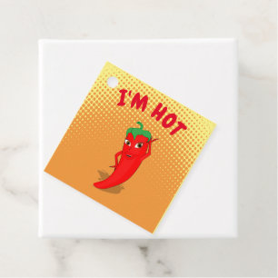 Niedlicher Cartoon Red Hot Pepper Diva Gradient Geschenkanhänger