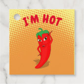 Niedlicher Cartoon Red Hot Pepper Diva Gradient Geschenkanhänger (Vorderseite)