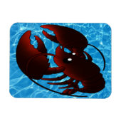 Niedlicher Cartoon Red Lobster Magnet (Horizontal)