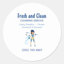 Niedlicher Cartoon Reinigungsservice Haushaltshilf