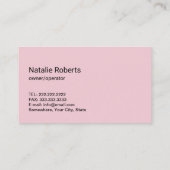 Niedlicher Cartoon Reinigungsservice Haushaltshilf Visitenkarte (Rückseite)