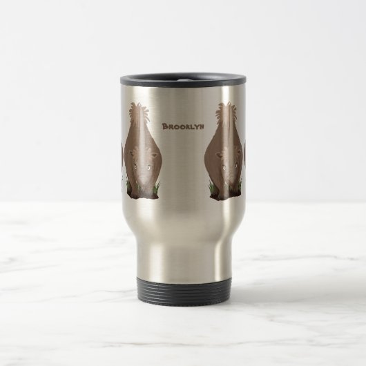 Niedlicher Cartoon Reisebecher (Mittel)