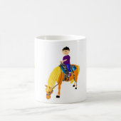 Niedlicher Cartoon Reitpferd Cartoon Kaffeetasse (Mittel)