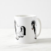 Niedlicher Cartoon Reitpony Cartoon Geschenke Kaffeetasse (VorderseiteRechts)
