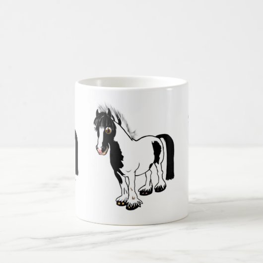 Niedlicher Cartoon Reitpony Cartoon Geschenke Kaffeetasse (Mittel)
