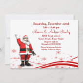 Niedlicher Cartoon Rentier Weihnachtsfeiertag Part Einladung (Rückseite)