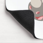 Niedlicher Cartoon Rhino Baby & Big Rhino Mousepad (Ecke)