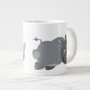 Niedlicher Cartoon Rhino Jumbo Tasse