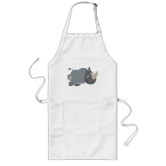 Niedlicher Cartoon Rhino Kochen Schürze