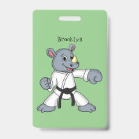 Niedlicher Cartoon Rhino kung fu Cartoon