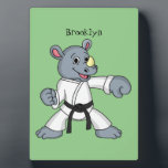 Niedlicher Cartoon Rhino kung fu Cartoon Fotoplatte<br><div class="desc">Dieser niedliche Nashorn ist ein Kung Fu Meister! Gezeichnet in lustigen Cartoon Stil.</div>