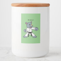 Niedlicher Cartoon Rhino kung fu Cartoon