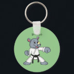 Niedlicher Cartoon Rhino kung fu Cartoon Schlüsselanhänger<br><div class="desc">Dieser niedliche Nashorn ist ein Kung Fu Meister! Gezeichnet in lustigen Cartoon Stil.</div>