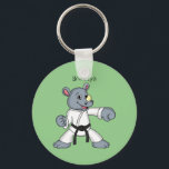 Niedlicher Cartoon Rhino kung fu Cartoon Schlüsselanhänger<br><div class="desc">Dieser niedliche Nashorn ist ein Kung Fu Meister! Gezeichnet in lustigen Cartoon Stil.</div>