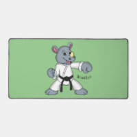 Niedlicher Cartoon Rhino kung fu Cartoon