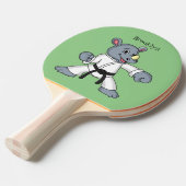 Niedlicher Cartoon Rhino kung fu Cartoon Tischtennis Schläger (Vorderseite)