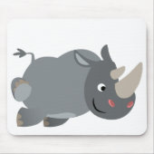 Niedlicher Cartoon Rhino Mousepad (Vorne)