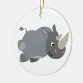 Niedlicher Cartoon Rhino Ornament (Links)