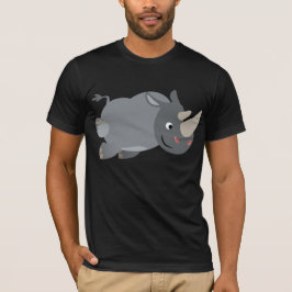 Niedlicher Cartoon Rhino-T - Shirt laden