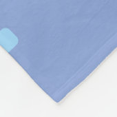 Niedlicher Cartoon Robot Blue Fleecedecke (Ecke)